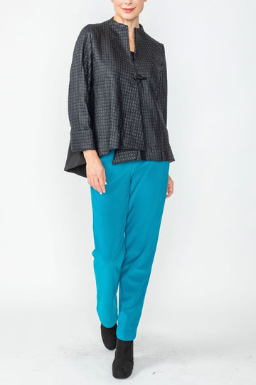 Black One Button Jacket